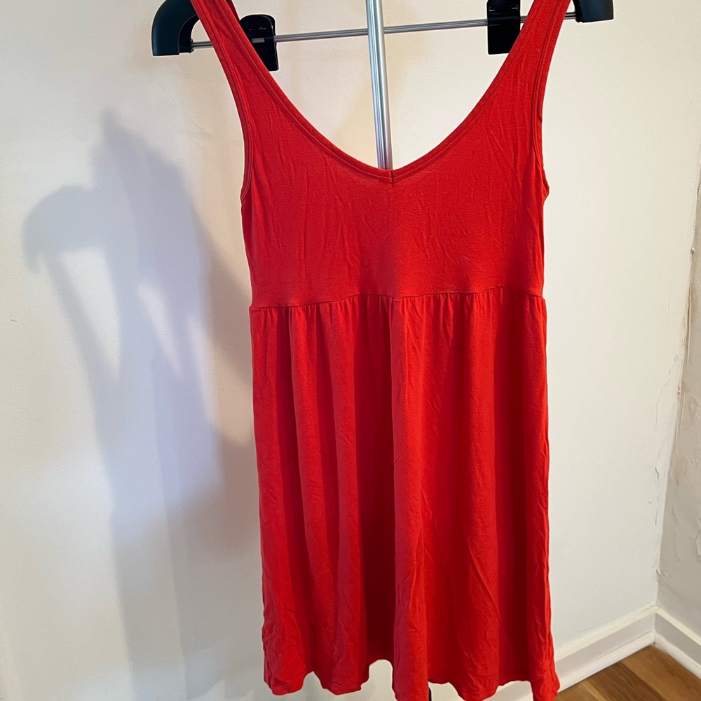 THEORY ORANGE STRETCH DRESS M